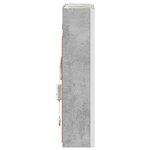 vidaXL Armoire Miroir de Salle de Bain Gris béton 33 x 11 5 x 50 cm