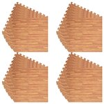 vidaXL Tapis de sol de piscine 24 Pièces bois 8 64 ㎡ Mousse EVA