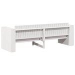 vidaXL Canapé de jardin Blanc 185.5 x 60 x 62 cm Bois massif en pin
