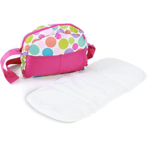 Bayer Chic 2000 853-17 - Sac à langer pour poussettes de poupées - Bulles colorées