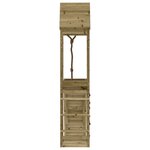 vidaXL Maisonnette de jeu avec mur d'escalade bois de pin imprégné