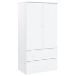 vidaXL Garde-robe ALTA blanc 90x55x170 cm bois massif de pin