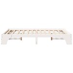 vidaXL Cadre de lit Blanc 120x190 cm en pin massif