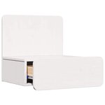 vidaXL Table de chevet avec tiroir 2 Pièces Blanc 44 x 32 5 x 40 cm
