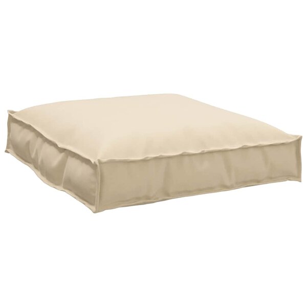 vidaXL Coussin pour assise de palette Beige 70 x 70 x 12 cm