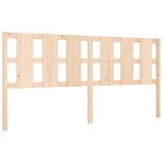 vidaXL Cadre de lit avec tête de lit 200x200 cm bois massif