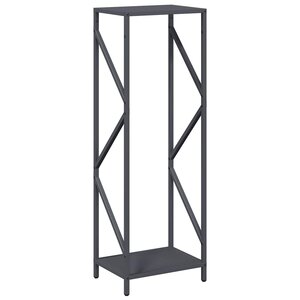 vidaXL Portant de bois chauffage anthracite 34x25x100 cm