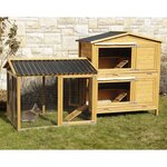 Kerbl enclos pour lapins pro 115x85x90 cm bois 81720