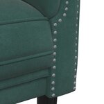 vidaXL Ensemble de canapés 3 Pièces vert foncé velours