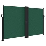 vidaXL Auvent latéral rétractable vert foncé 140x1000 cm