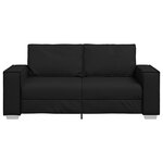 Canapé loveseat vidaXL noir 140 cm en simili cuir