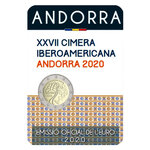 2 euros commémorative Andorre 2020 BU - Sommet ibéro américain.