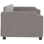 vidaXL Lit de repos taupe 80x200 cm tissu