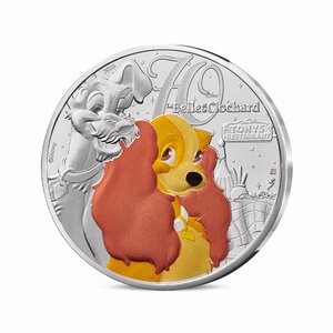Les classiques d'animation Disney - La Belle et le Clochard - Monnaie de 10€ Argent