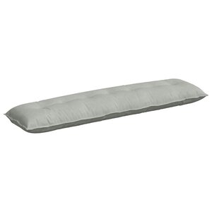 vidaXL Coussin de Dos Gris clair 200 x 50 cm Tissu en velours côtelé