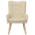 vidaXL fauteuil Crème 63 x 67 x 94 cm Tissu Sherpa
