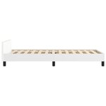 vidaXL Cadre de lit sans matelas blanc 90x190 cm similicuir