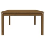 vidaXL Table de jardin marron miel 121x82 5x45 cm bois massif de pin