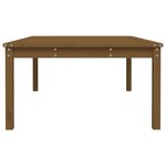 vidaXL Table de jardin marron miel 121x82 5x45 cm bois massif de pin