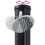 vidaXL Douche solaire extérieure Noir 217 cm PVC  aluminium