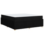 vidaXL Cadre de lit Autre Noir 180 x 200 cm tissu