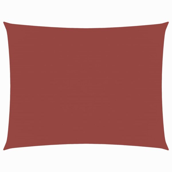 vidaXL Voile de parasol tissu oxford rectangulaire 2 5x4 m terre cuite