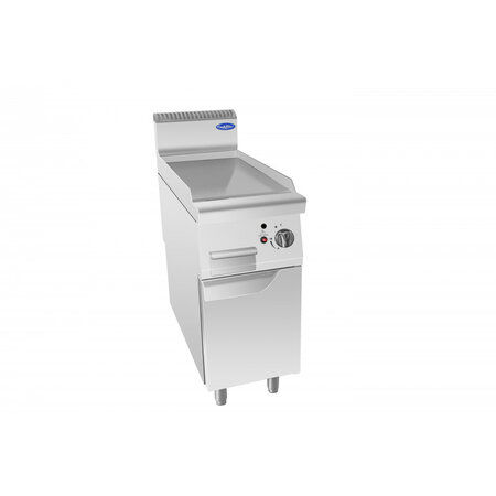 Plancha gaz sur meuble série 700 - 7 kw- atosa -  - inox 400x700x1085mm