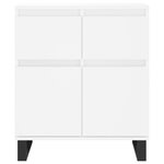 vidaXL Buffet Blanc 60x35x70 cm Bois d'ingénierie