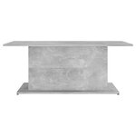 vidaXL Table basse gris béton 102x55 5x40 cm bois d'ingénierie