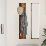 vidaXL Porte-manteau mural avec stockage Vieux bois 20 x 1.5 x 100 cm