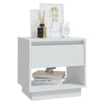 vidaXL Tables de chevet 2 Pièces Blanc 45x34x44 cm Aggloméré