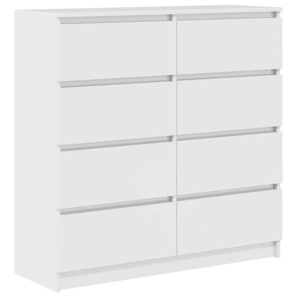 vidaXL Buffet blanc 100x35x99 cm bois d'ingénierie