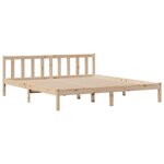 vidaXL Lit bibliothèque sans matelas 180x200 cm bois massif de pin
