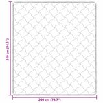 vidaXL Duvet d'été simple Matelassé Taupe 200 x 240 cm