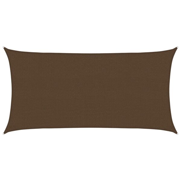 vidaXL Voile d'ombrage 160 g/m² Marron 2x4 m PEHD