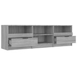 vidaXL Meuble TV Sonoma gris 150x33 5x45 cm Bois d'ingénierie