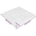 vidaXL Latte de rechange pour sommier avec 17 lattes 120 x 200 cm