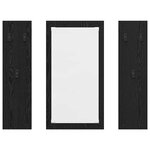 vidaXL Porte-manteau mural Montage mural Chêne noir 96 x 1 5 x 90 cm