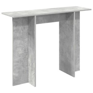 vidaXL Table console Gris béton 100 x 30 x 75 cm Bois d'ingénierie