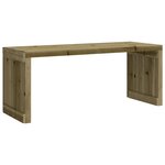 vidaXL Banc de jardin extensible 212 5x40 5x45 cm bois de pin imprégné