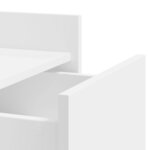 vidaXL Table de chevet blanc 45x50x65 cm bois d'ingénierie