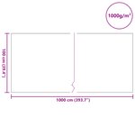 vidaXL Toile pour étang 1000 g/㎡ 1x10 m