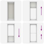 vidaXL Store plissé gris clair 70x200 cm largeur du tissu 69 4 cm