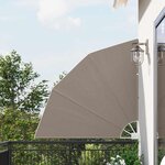 vidaXL Écran de confidentialité pour balcon Taupe 140 x 140 cm tissu