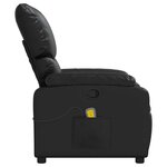 vidaXL Fauteuil de massage inclinable Noir Similicuir