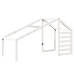 vidaXL Lit haut sans matelas blanc 90x190 cm bois de pin massif