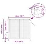 vidaXL Store de Fenêtre avec des rideaux Argent Aluminium