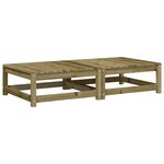 vidaXL Repose-pieds de jardin avec coussins lot de 2 bois pin imprégné