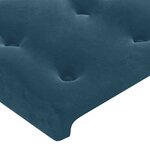 vidaXL Sommier à lattes de lit avec matelas et LED Bleu foncé 80x200cm