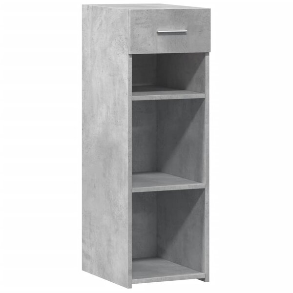vidaXL Buffet gris béton 30x42 5x93 cm bois d'ingénierie